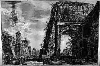 Piranesi: the arch of Titus